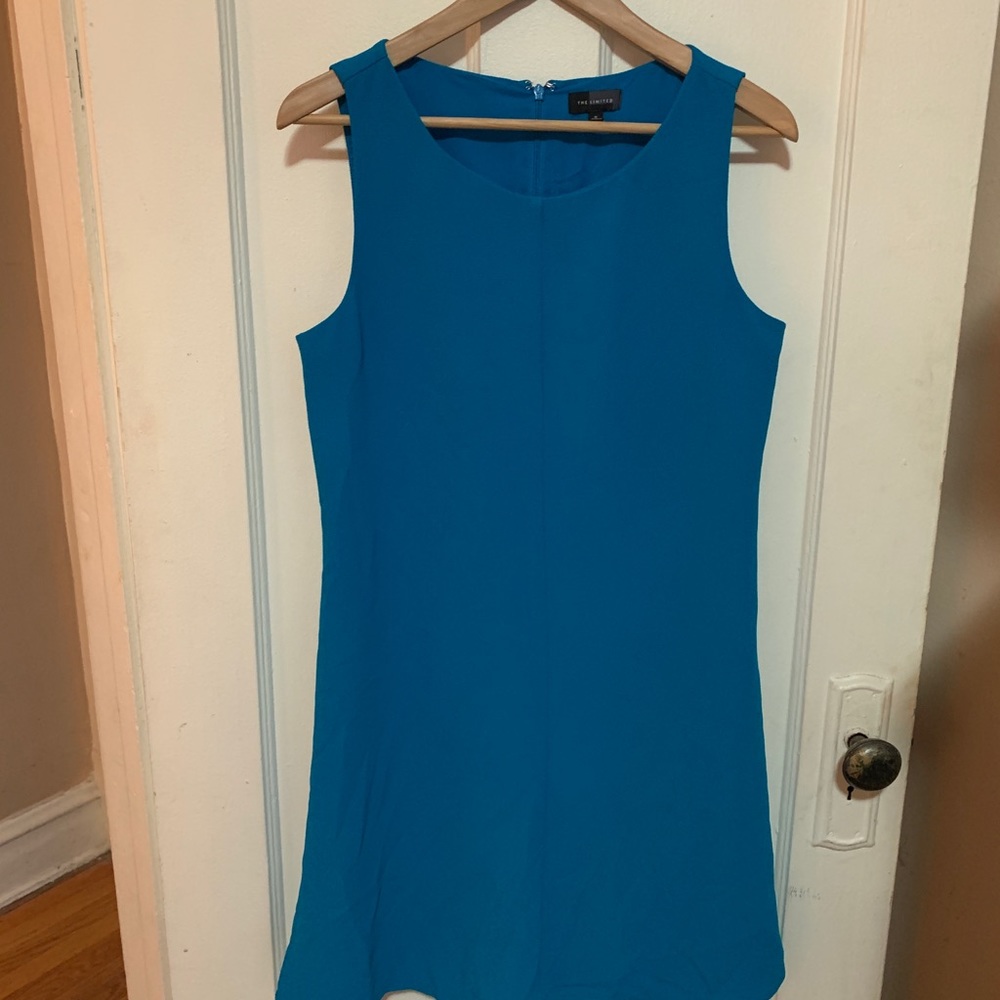 Fully Lined Limited Blue Dress - Picture 2 of 6